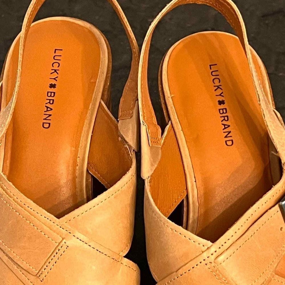 Lucky Brand Women's Delaynee Platform Wedge Sandal Size 9.5‎ - Picture 5 of 6